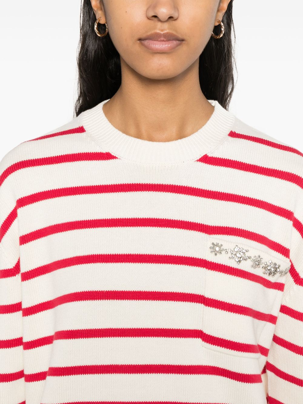 Rita striped cotton sweater