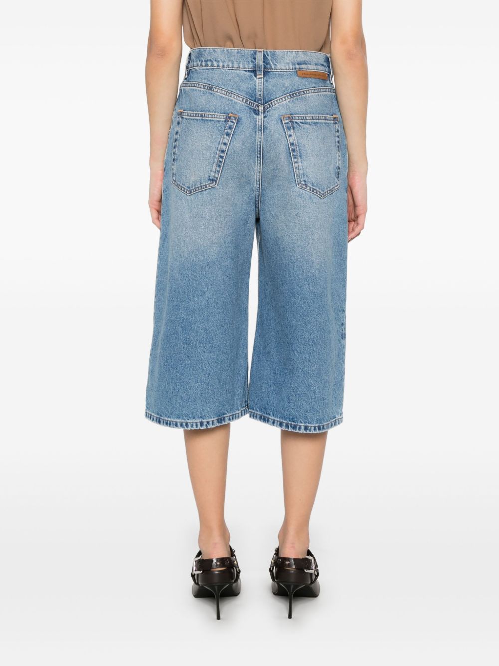 Denim cotton bermuda shorts