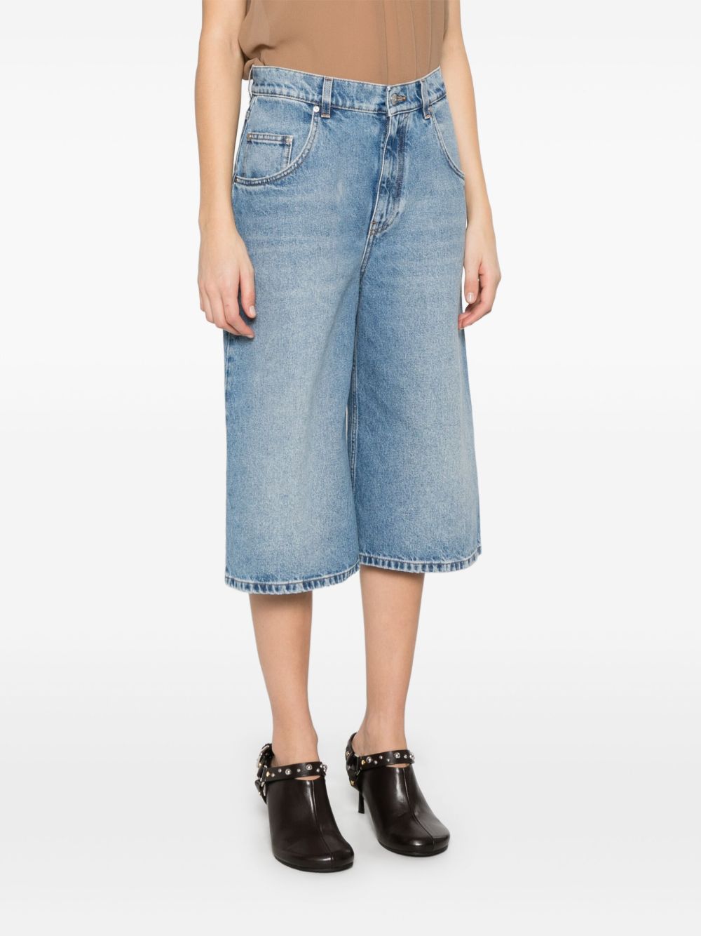 Denim cotton bermuda shorts