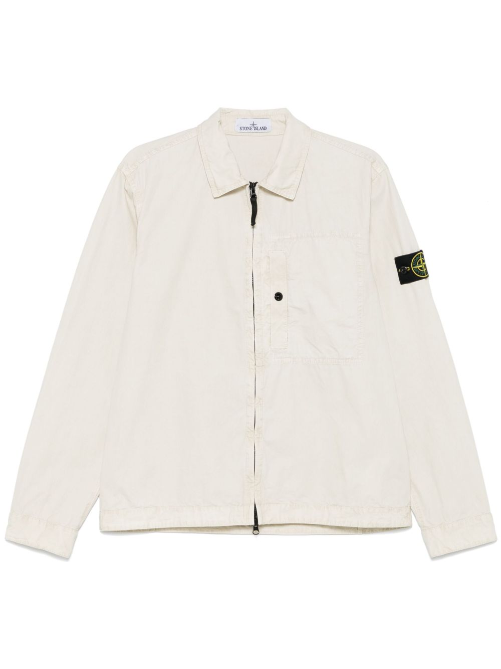 Logo organic cotton overshirt