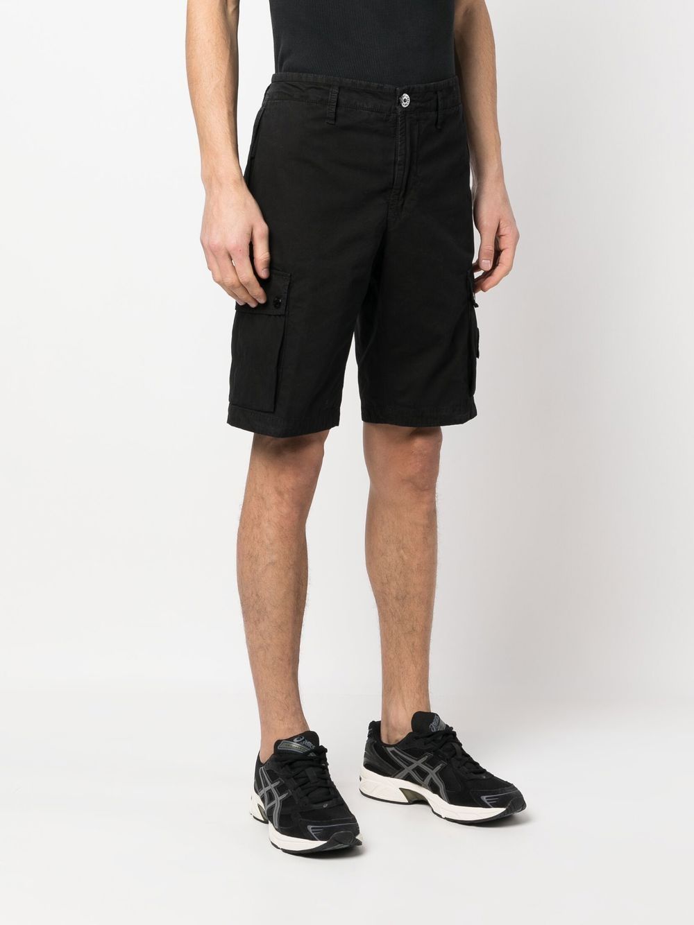Logo cotton cargo shorts