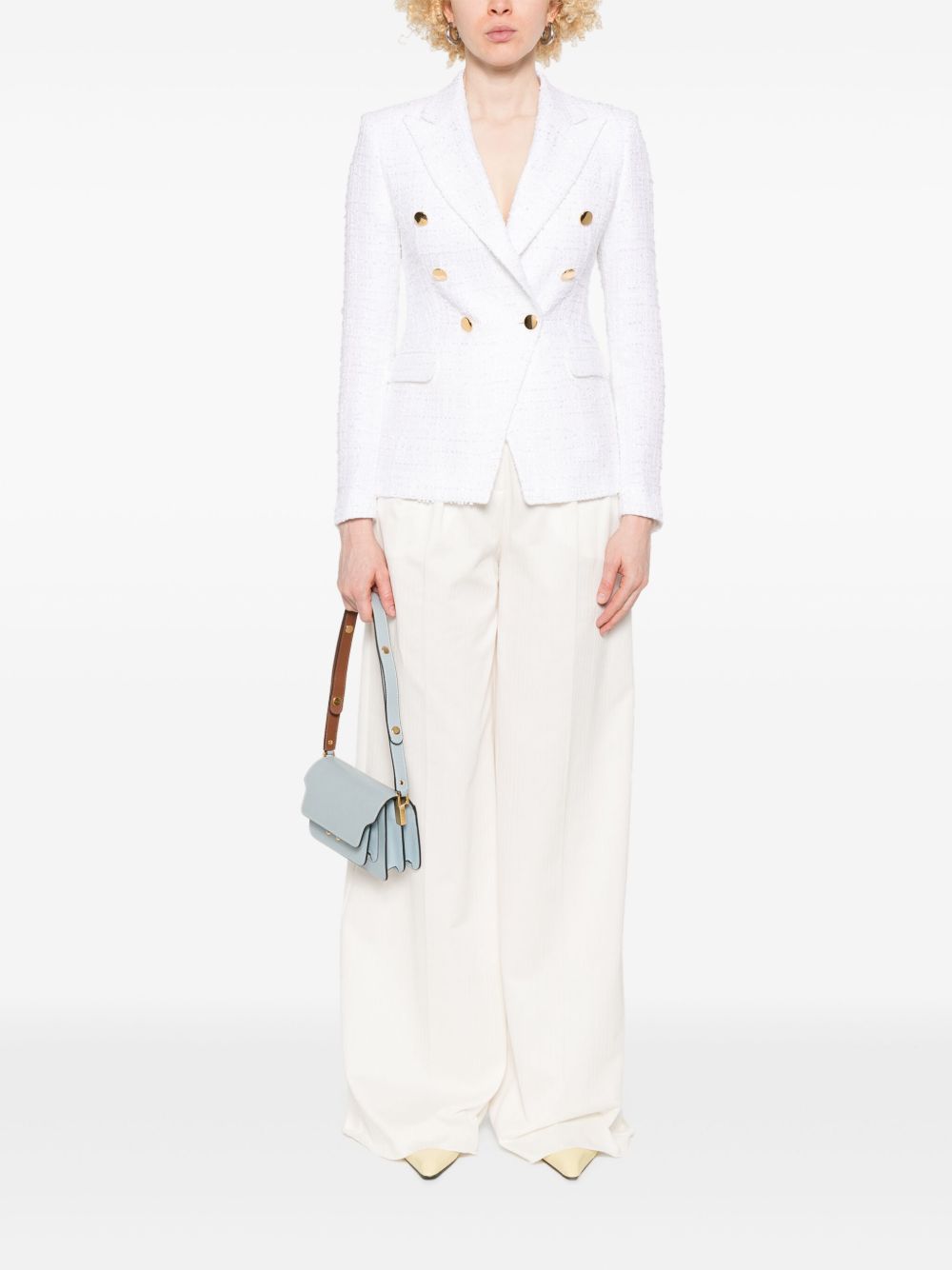 Cotton single-breasted jacket
