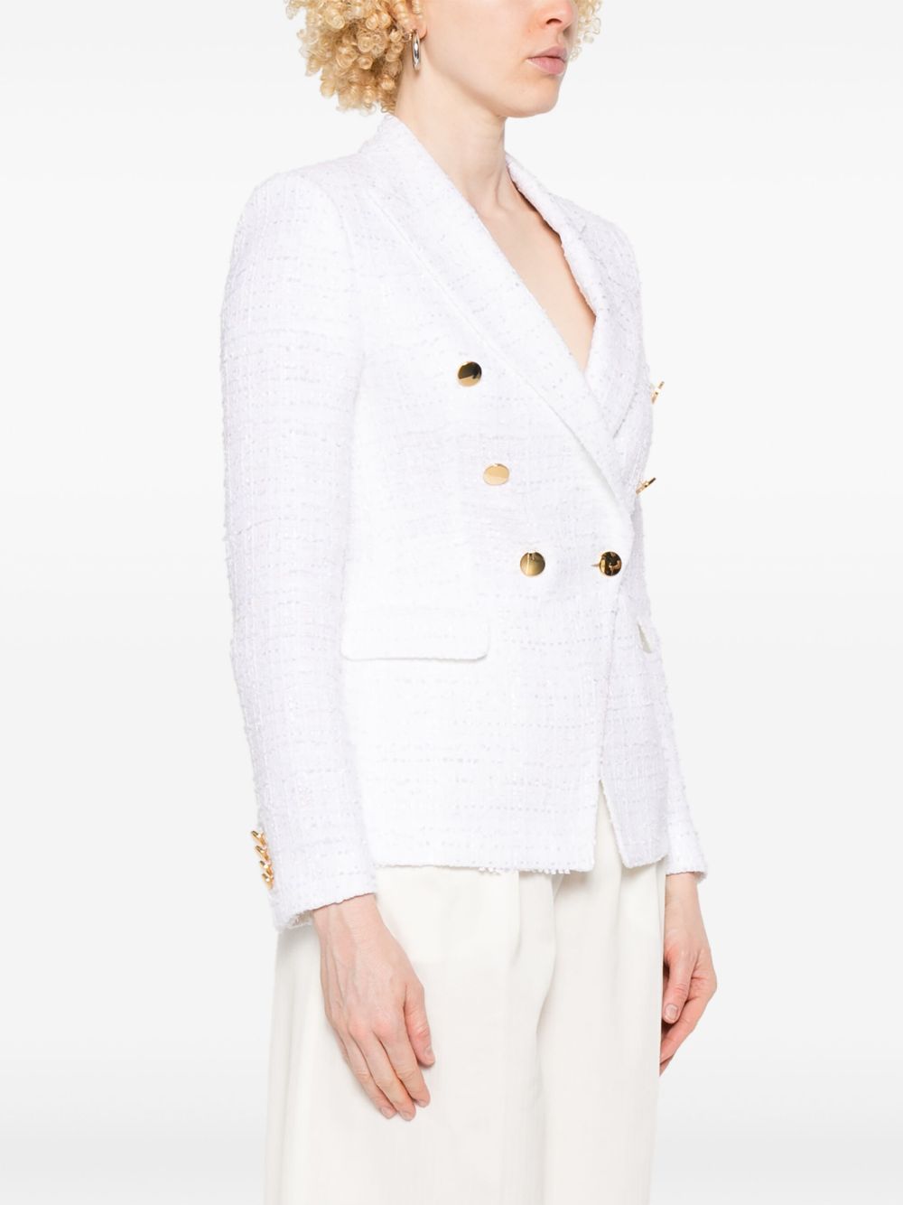 Cotton single-breasted jacket