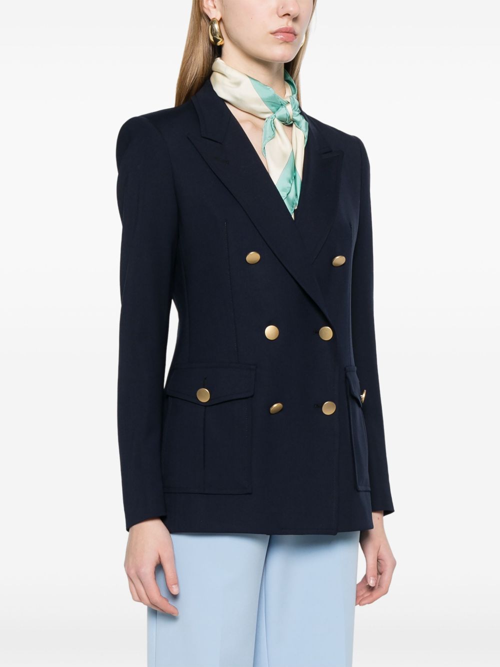 Wool double-breasted jacket