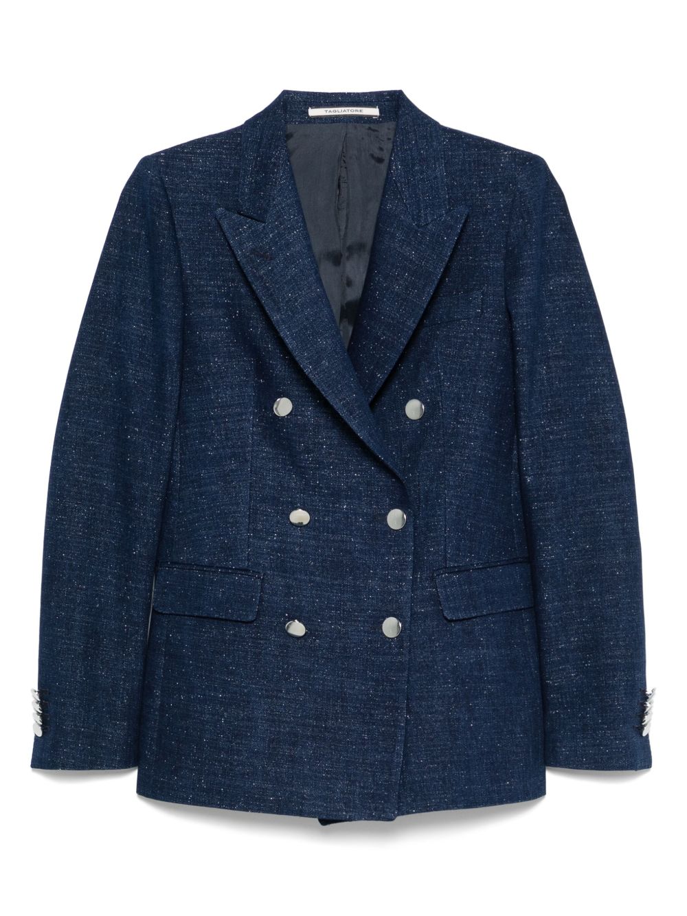 Cotton double-breasted jacket