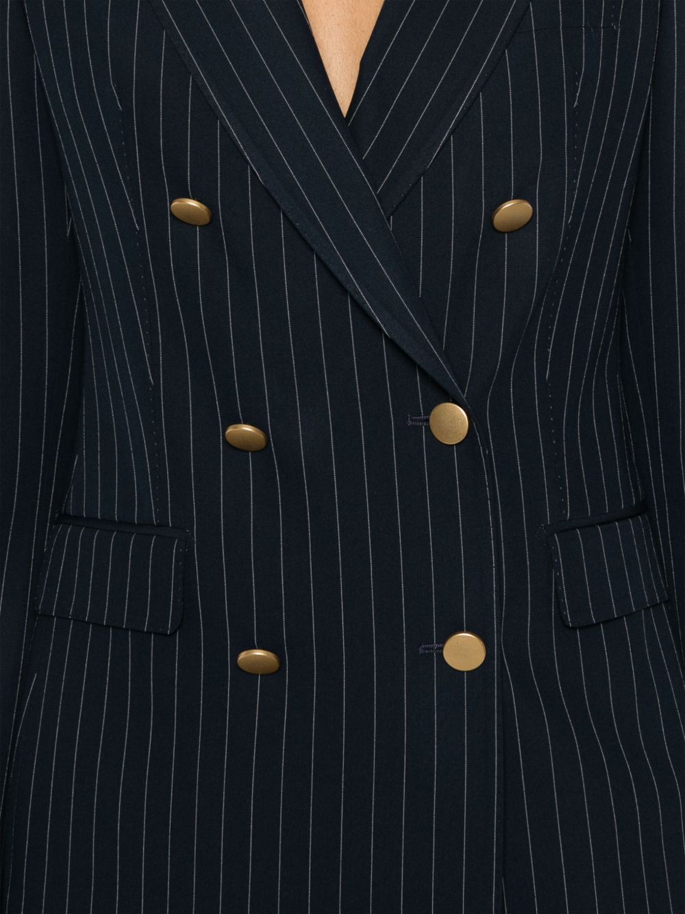 Striped double-breasted suit