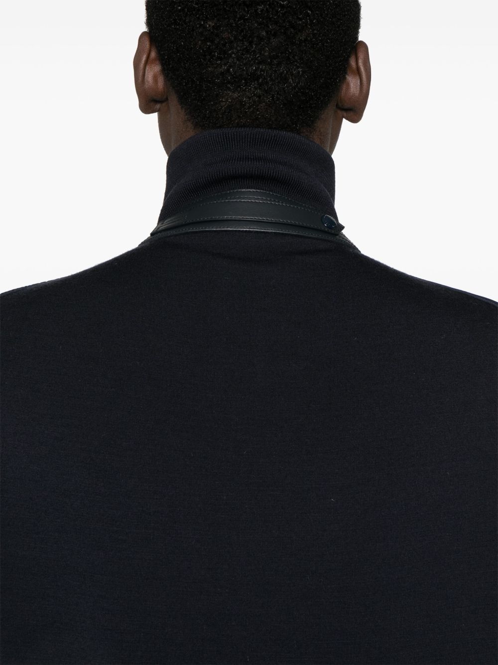Wool zipped sweater