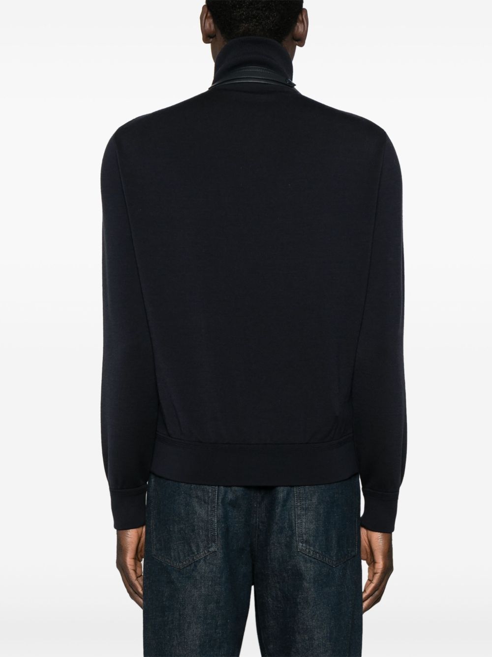 Wool zipped sweater