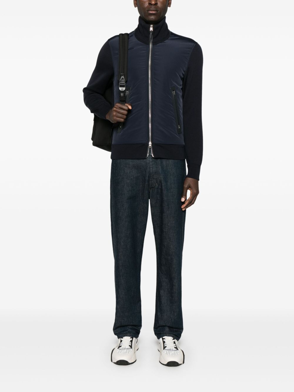 Wool zipped sweater