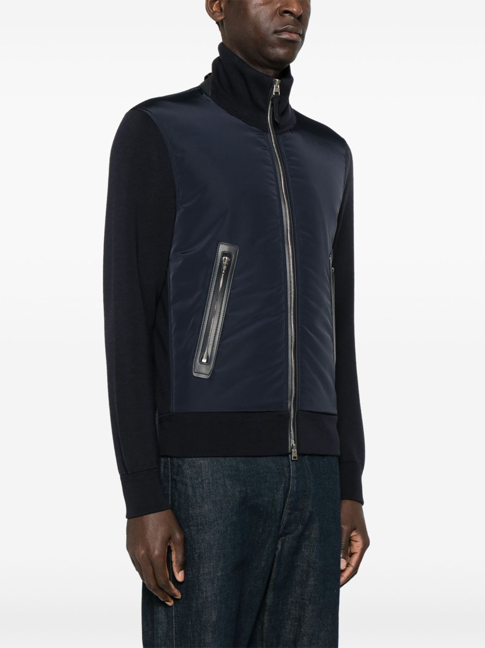 Wool zipped sweater