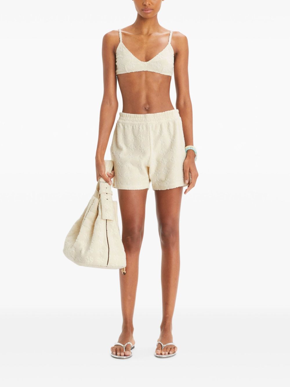 Jacquard sponge shorts