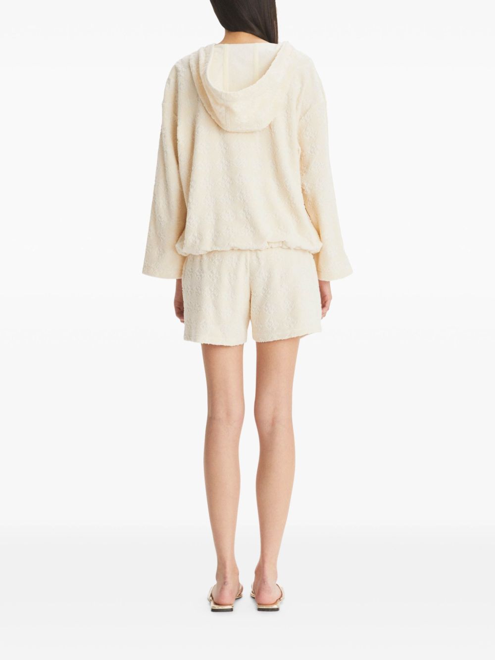 Jacquard sponge hoodie