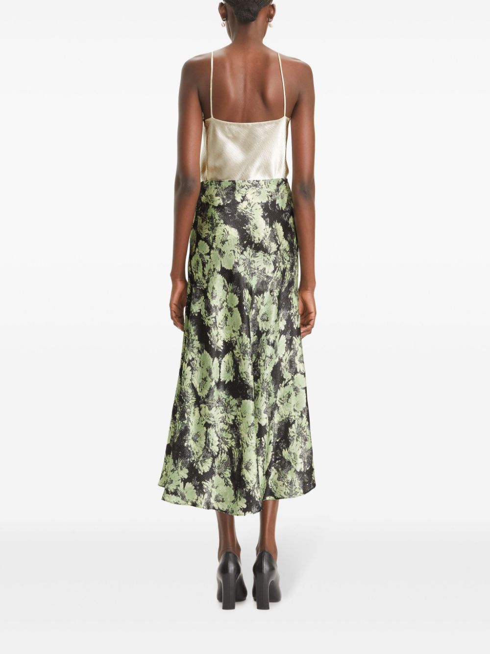 Printed long skirt