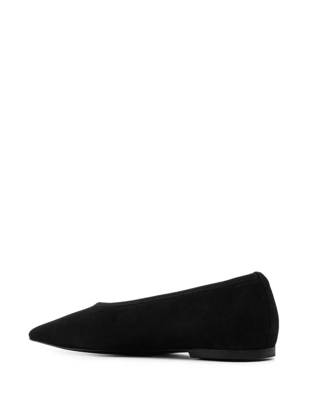 Suede leather ballets
