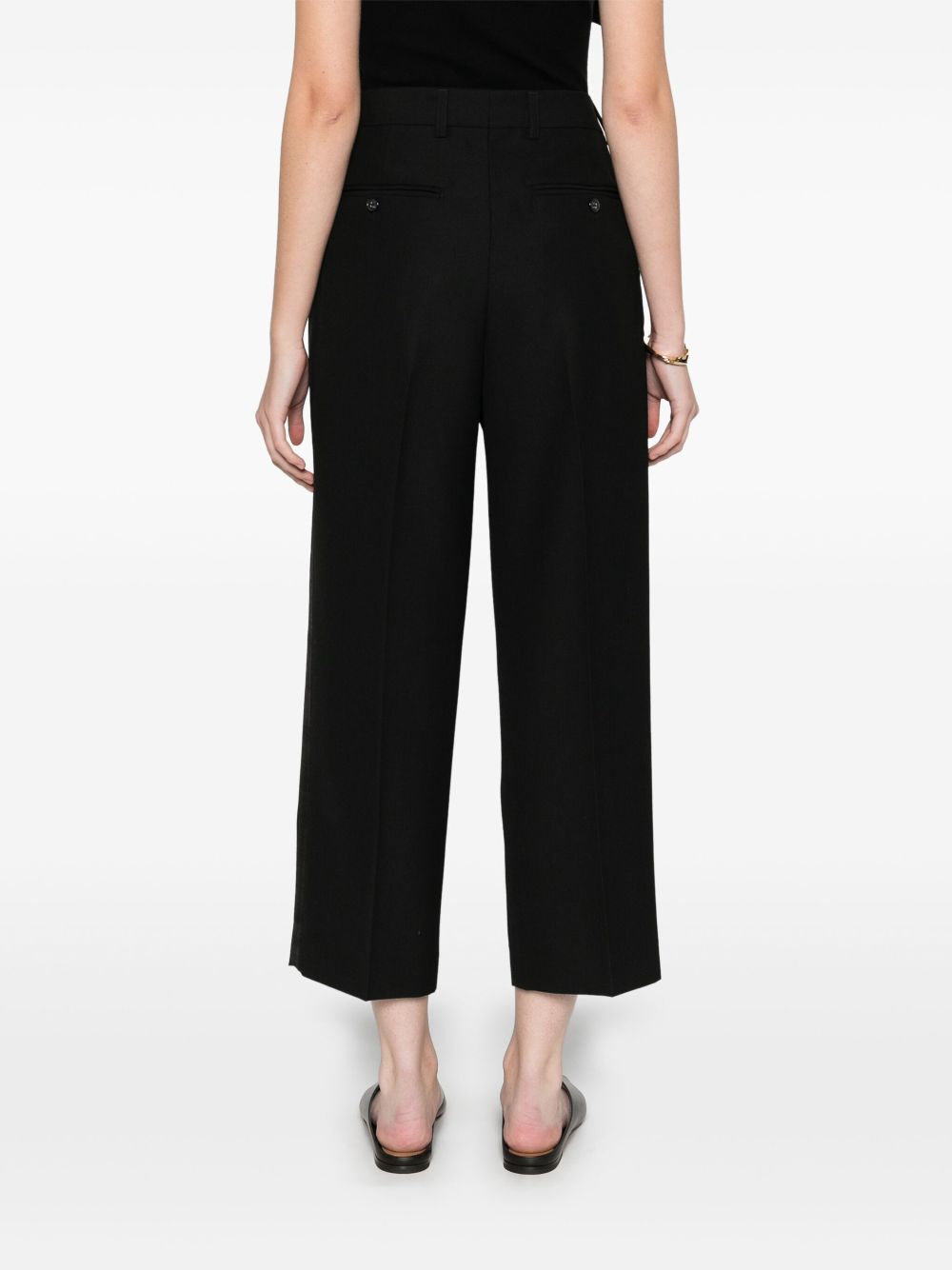 Wool blend trousers