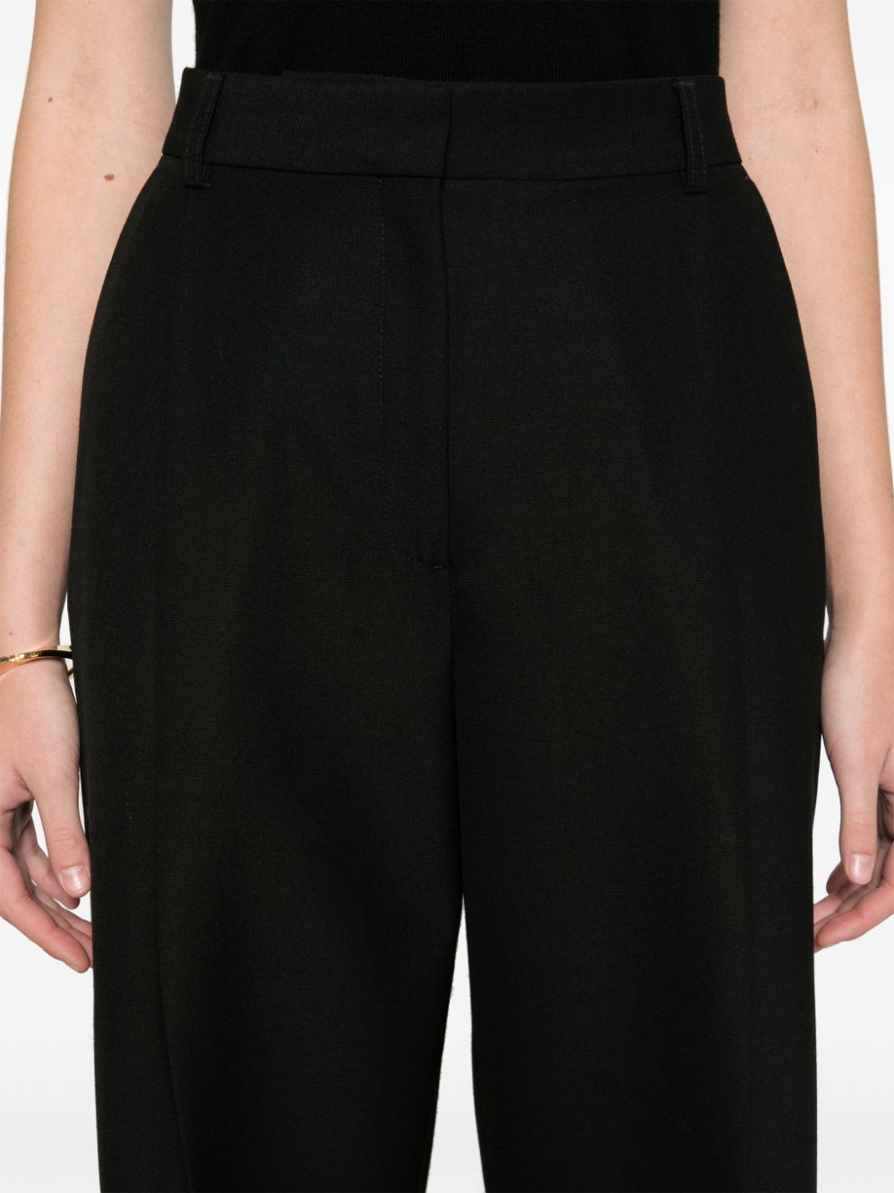 Wool blend trousers