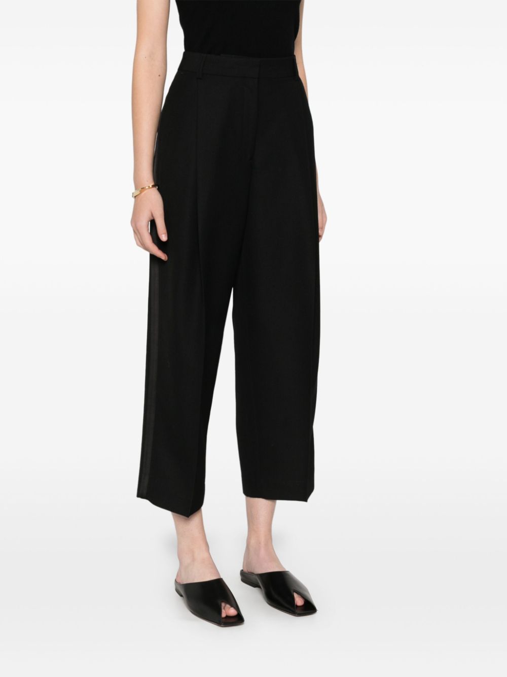 Wool blend trousers