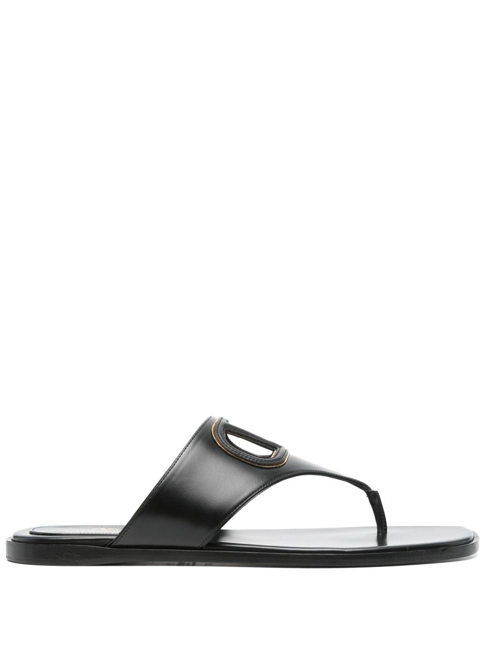 Vlogo cut-out leather sandals