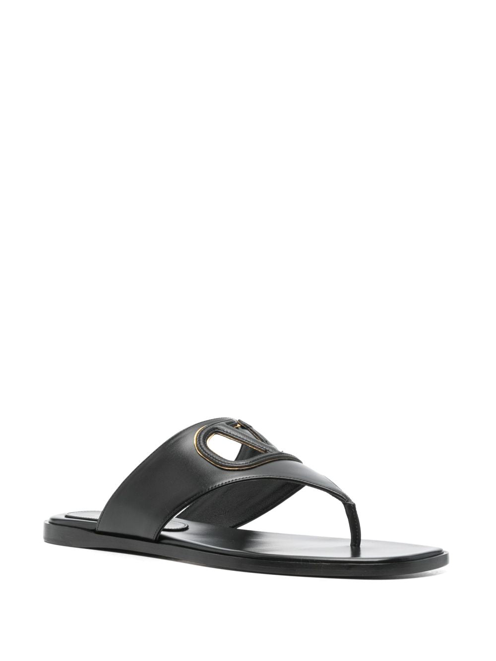 Vlogo cut-out leather sandals