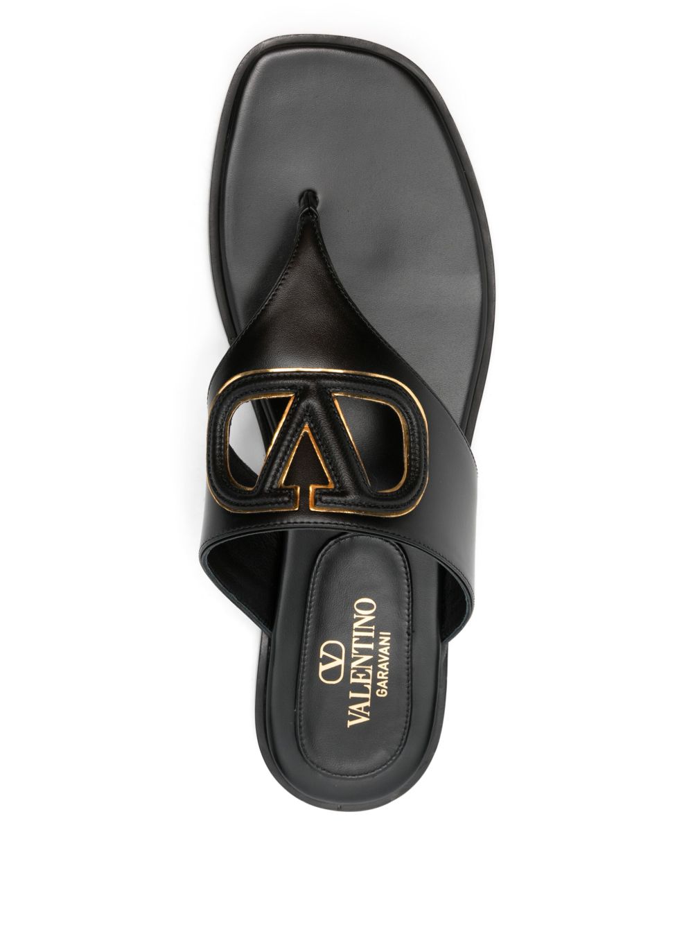 Vlogo cut-out leather sandals