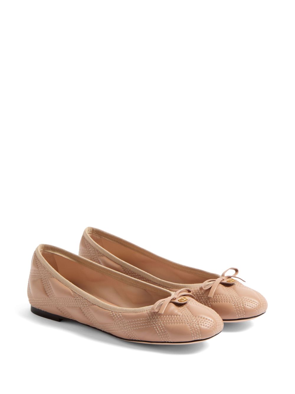 Quiltie 67 leather ballet flats