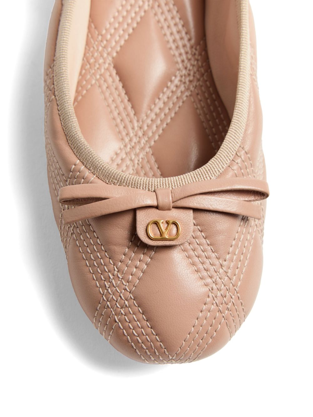 Quiltie 67 leather ballet flats