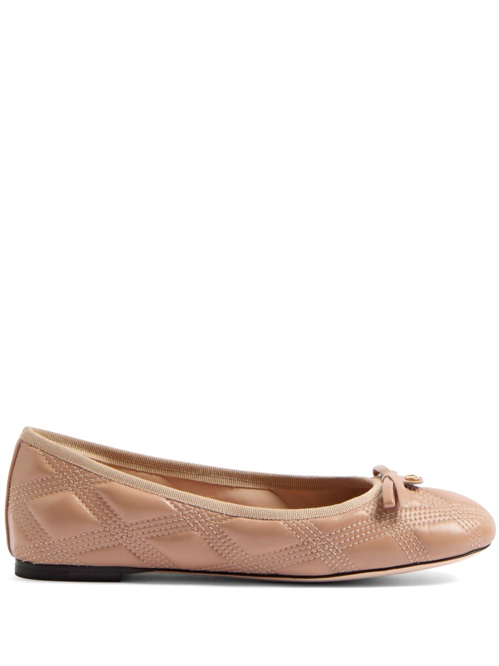 Quiltie 67 leather ballet flats