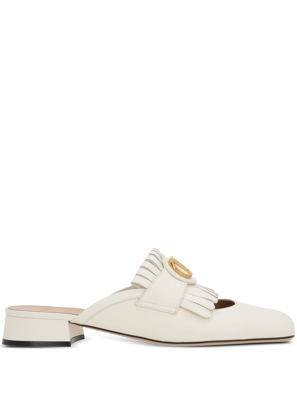 Vlogo signature leather slippers