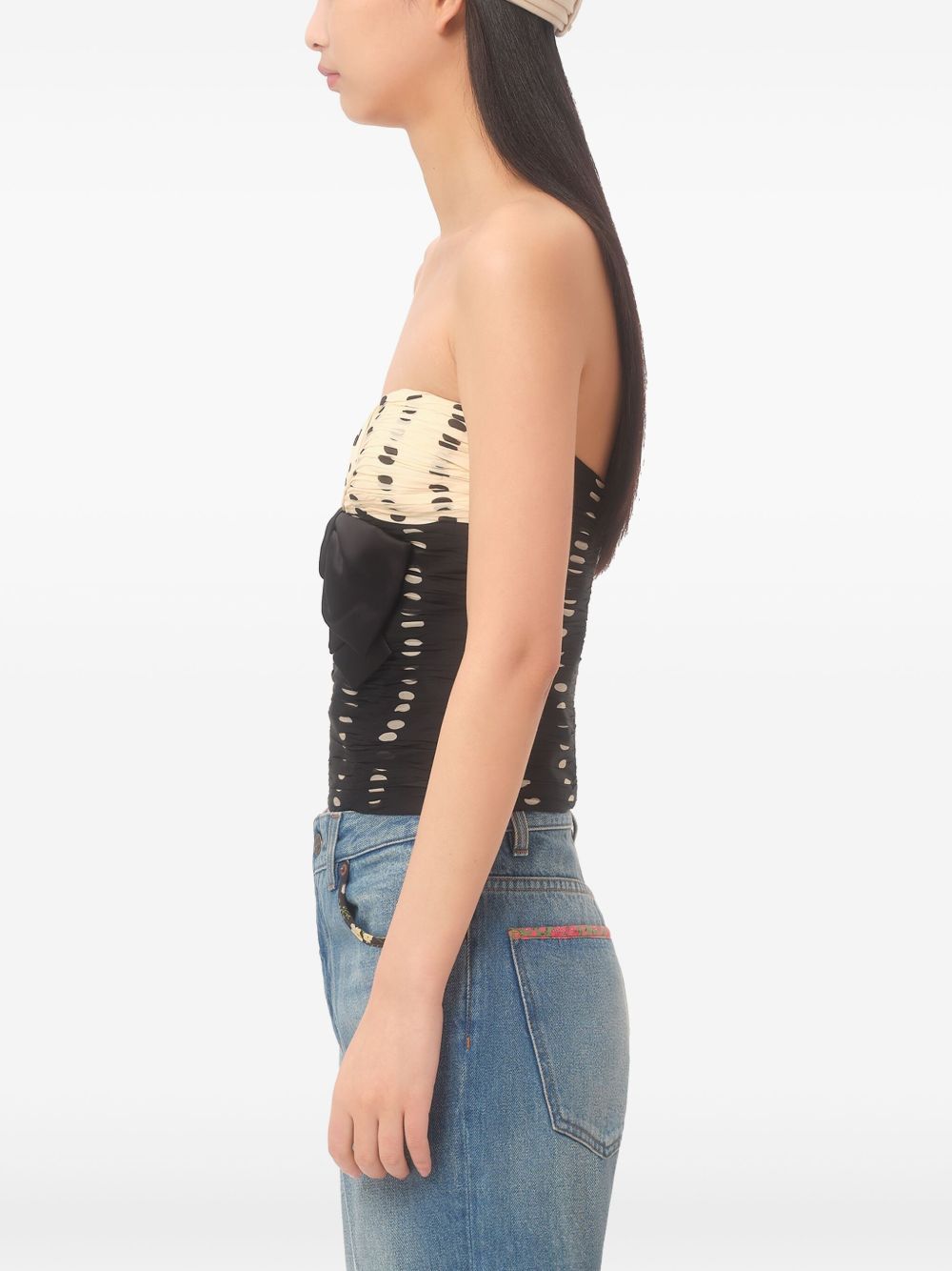 Silk chiffon top