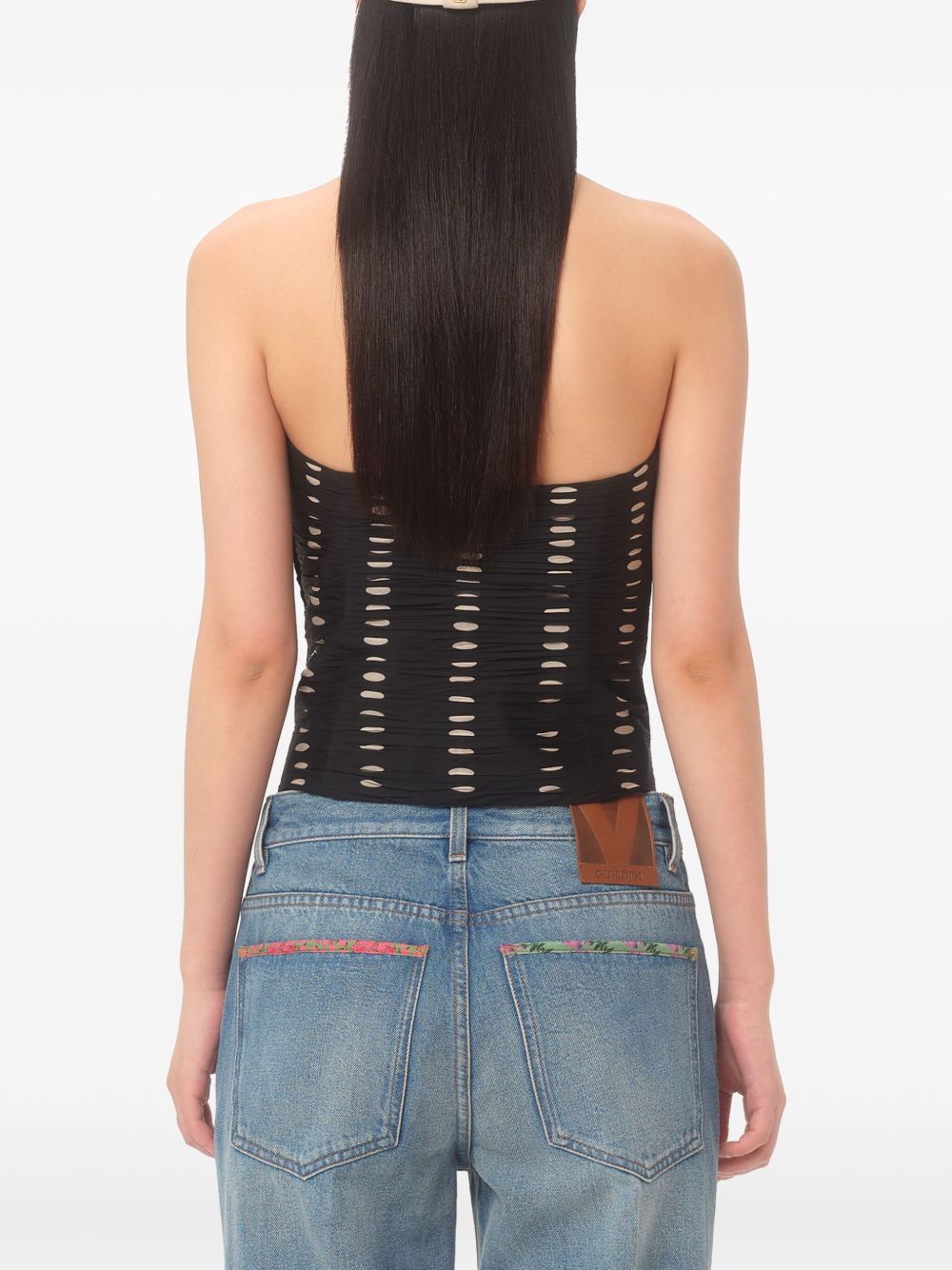 Silk chiffon top