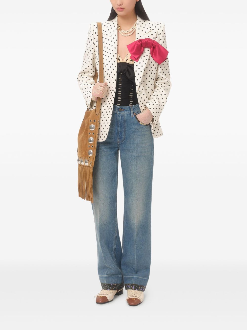 Denim cotton jeans