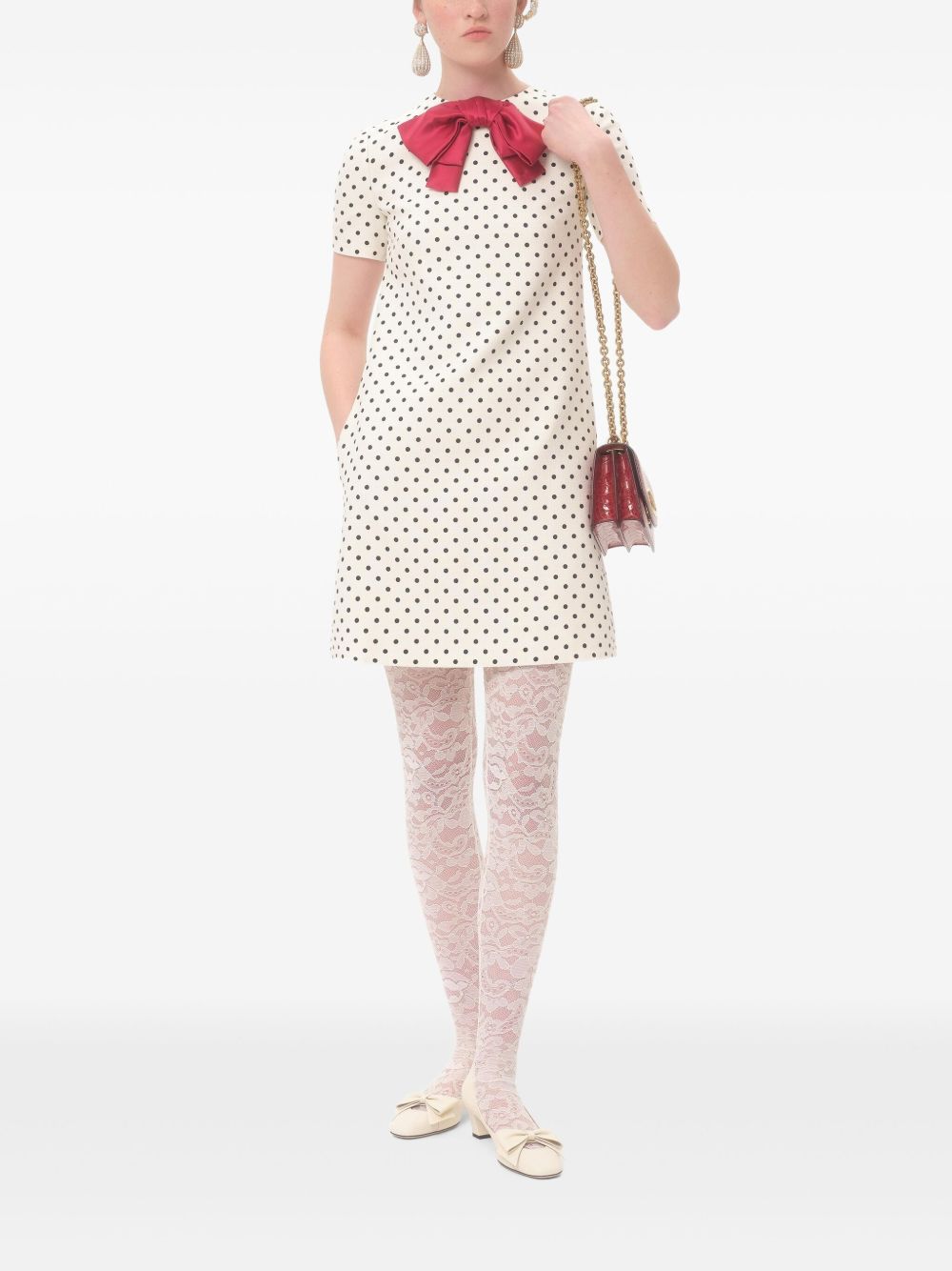 Dotted mini dress