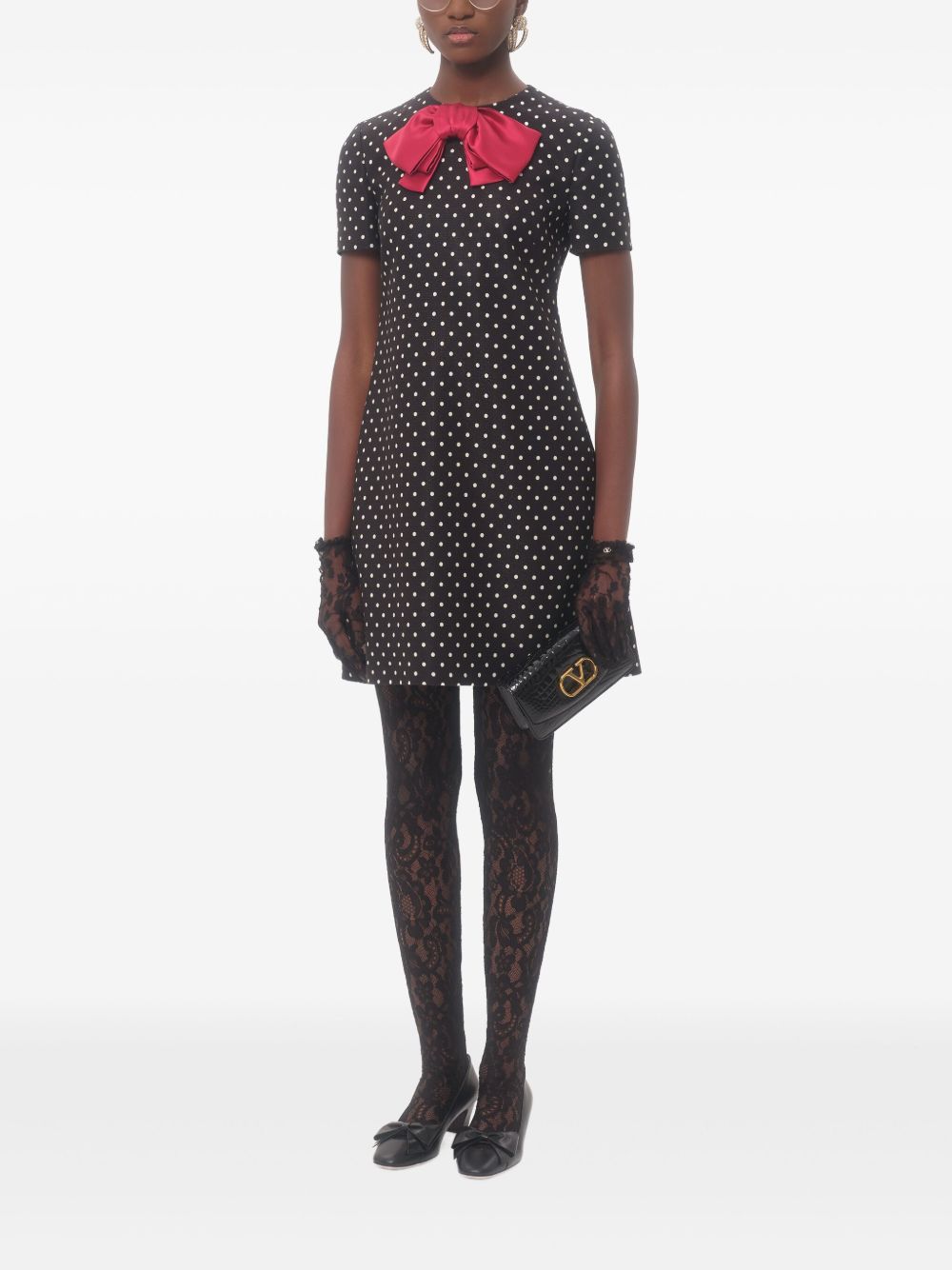 Dotted mini dress