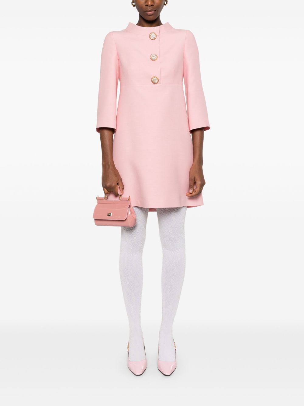 Wool and silk short dress