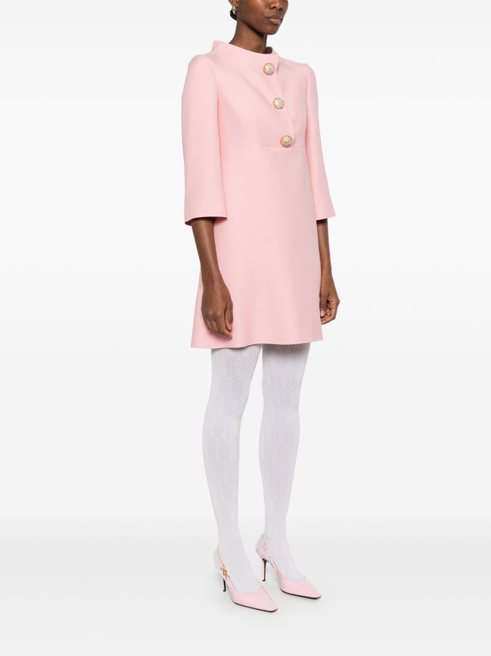 Wool and silk short dress