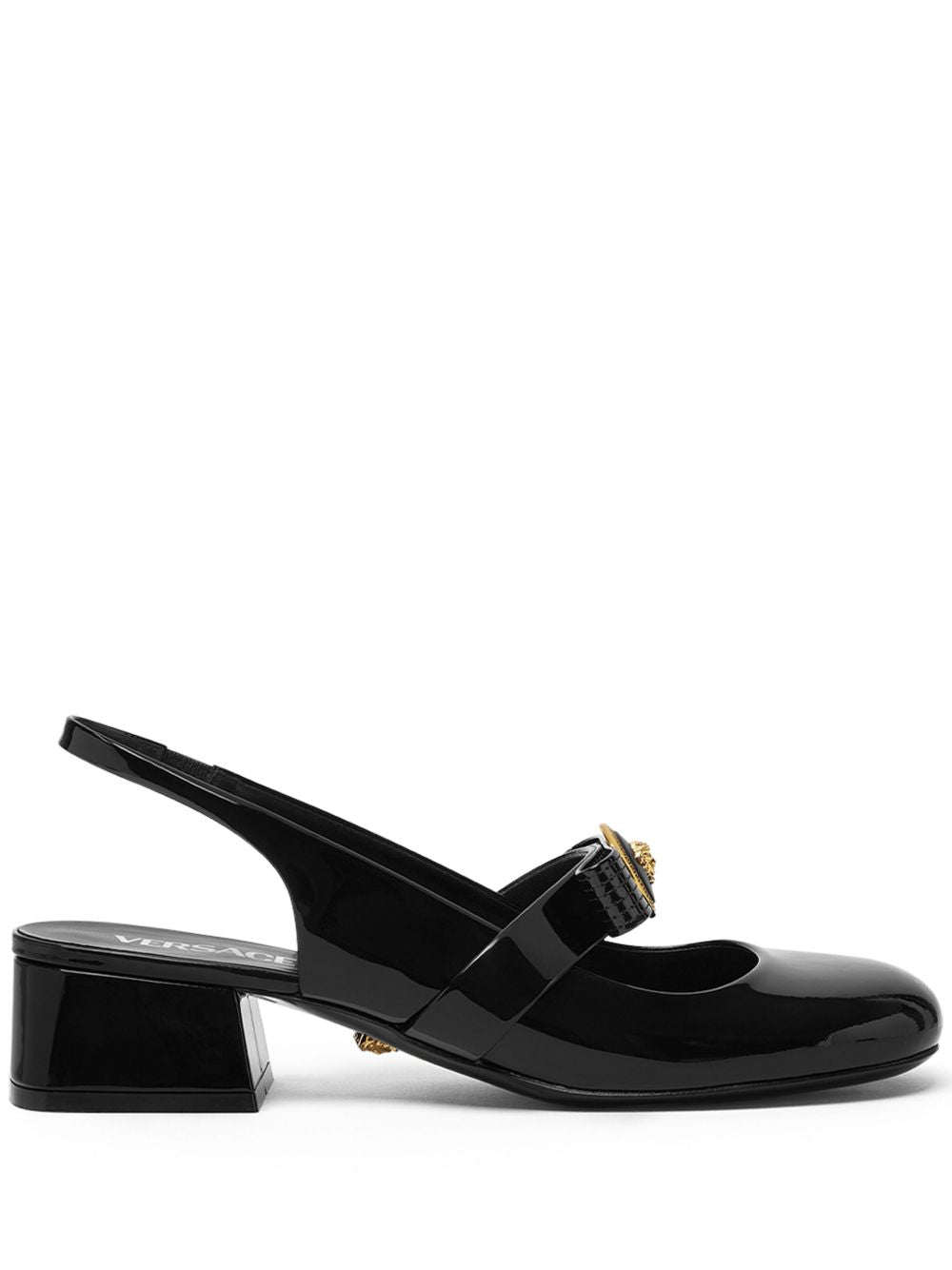 Gianni ribbon patent leather pumps