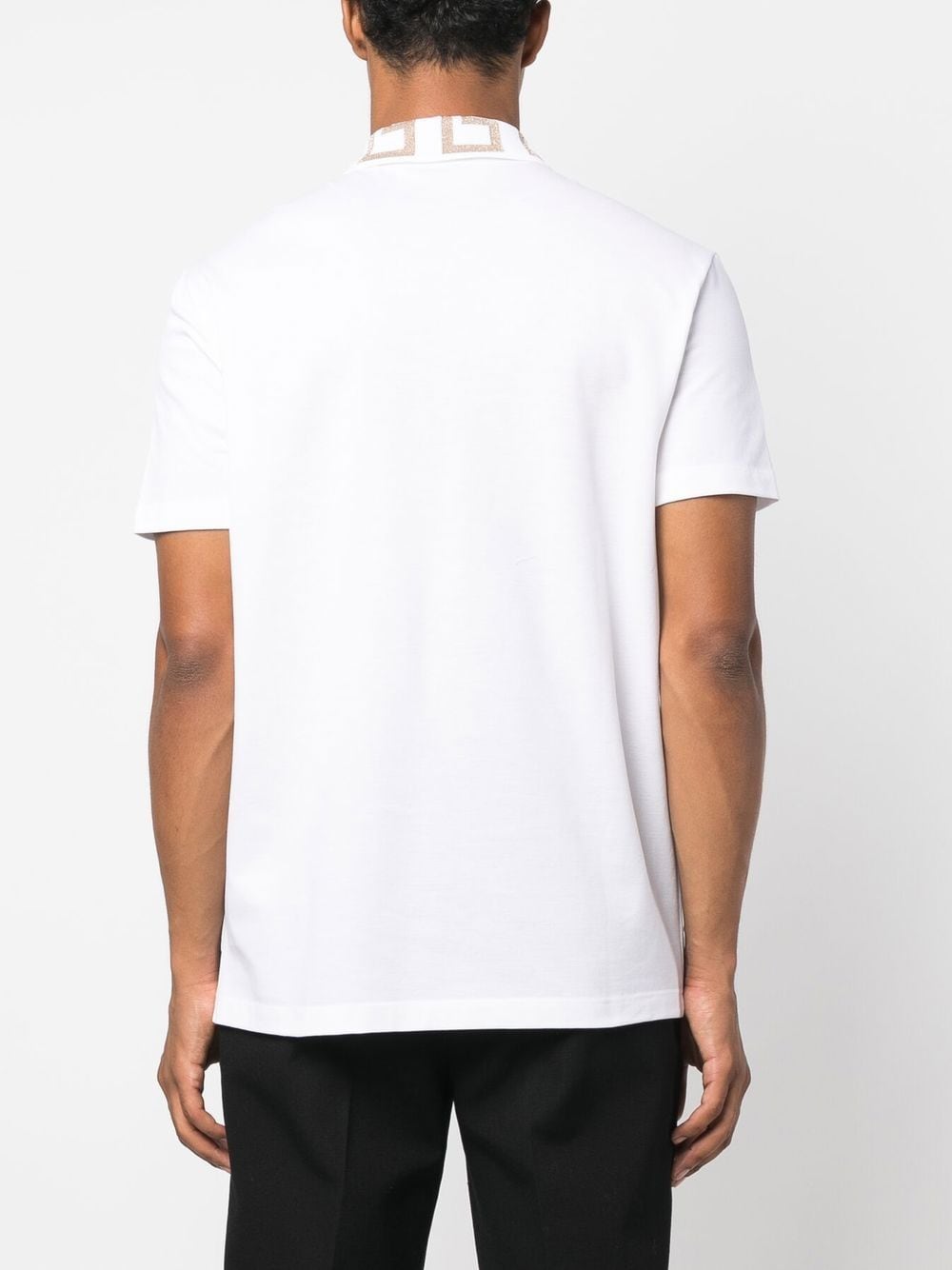 Greca organic cotton polo shirt