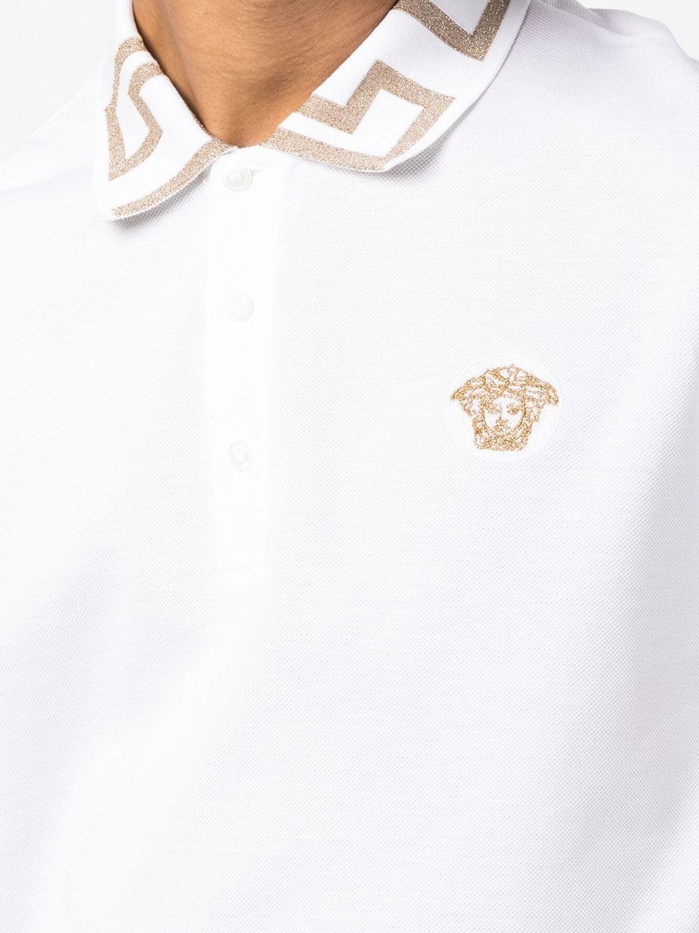 Greca organic cotton polo shirt