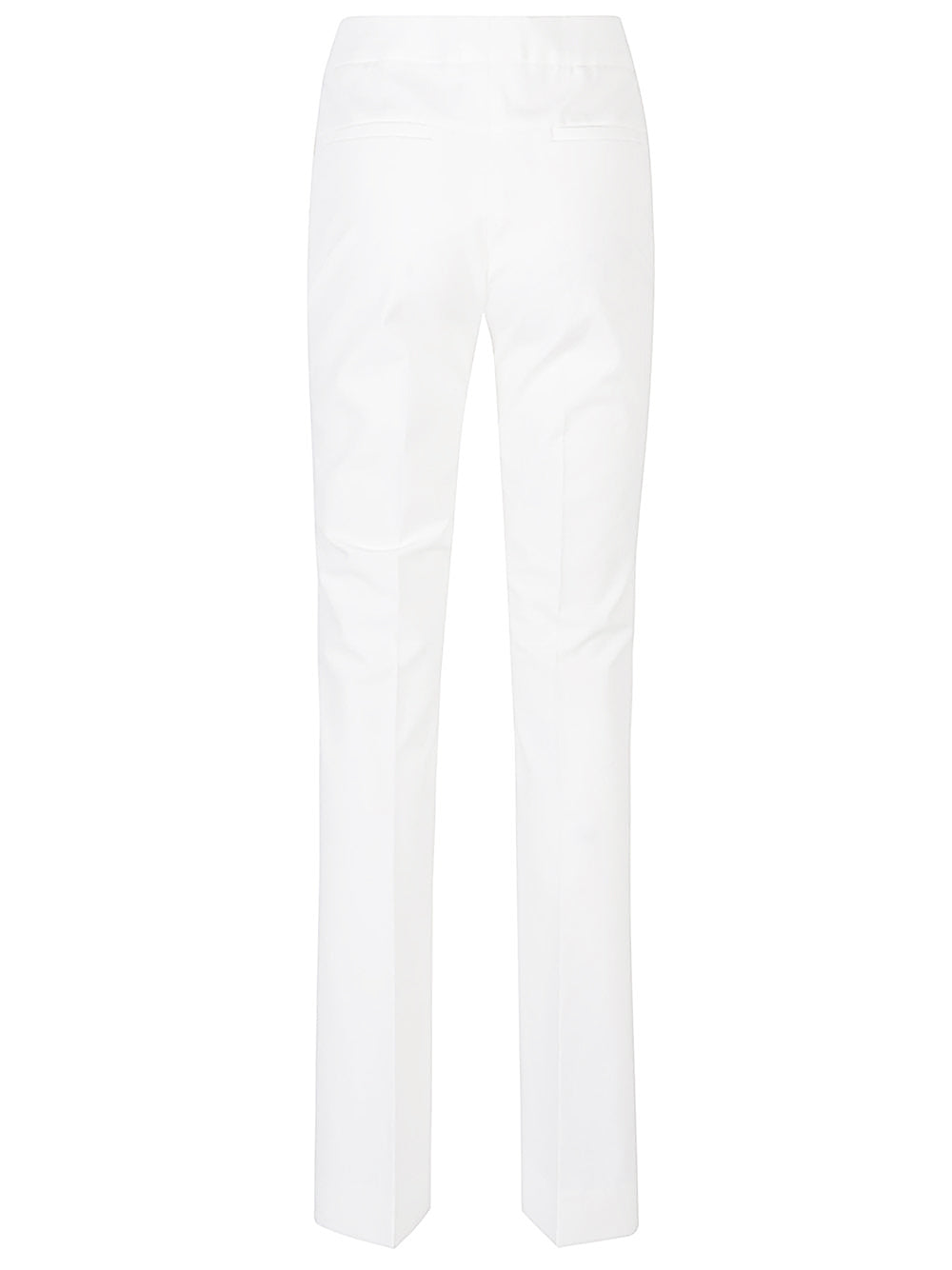 Flared cotton trousers
