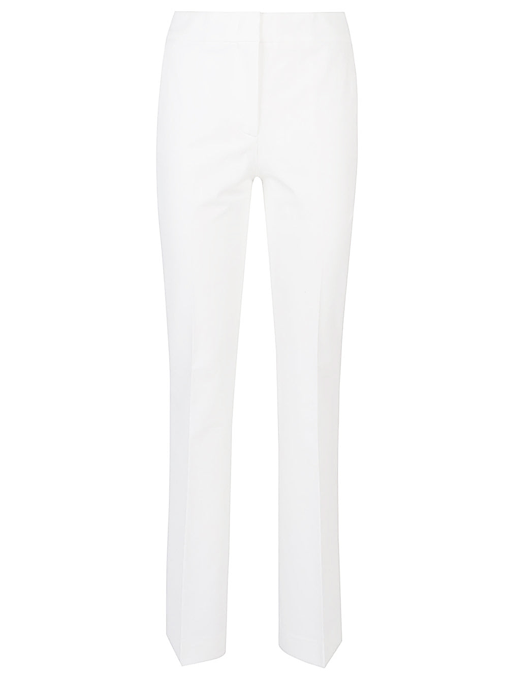 Flared cotton trousers