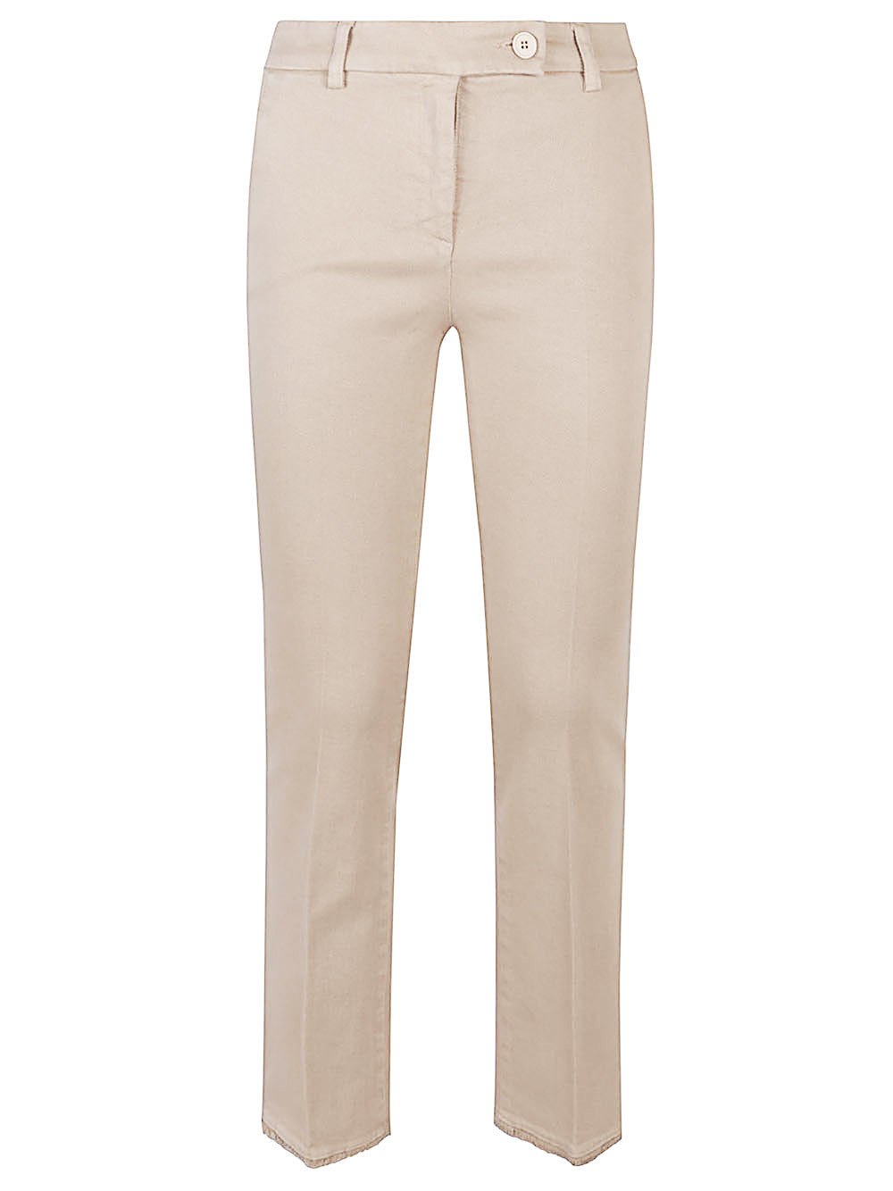 Cotton straigh-leg trousers