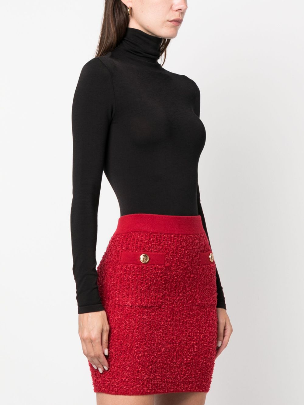 High-neck bodysuit