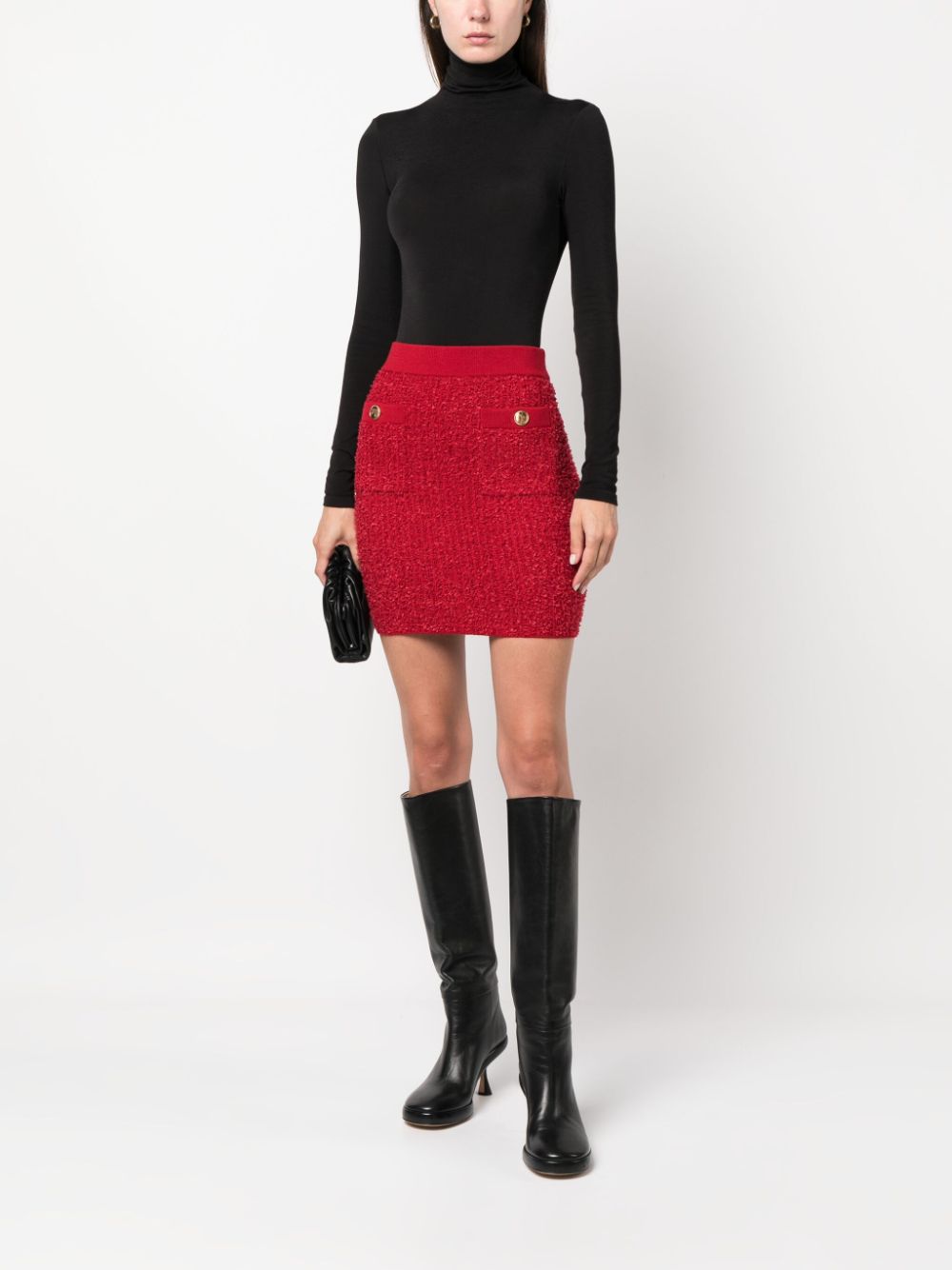 High-neck bodysuit