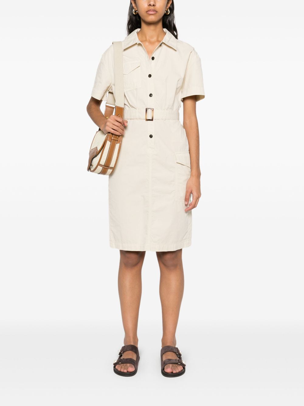 Cotton shirt dress
