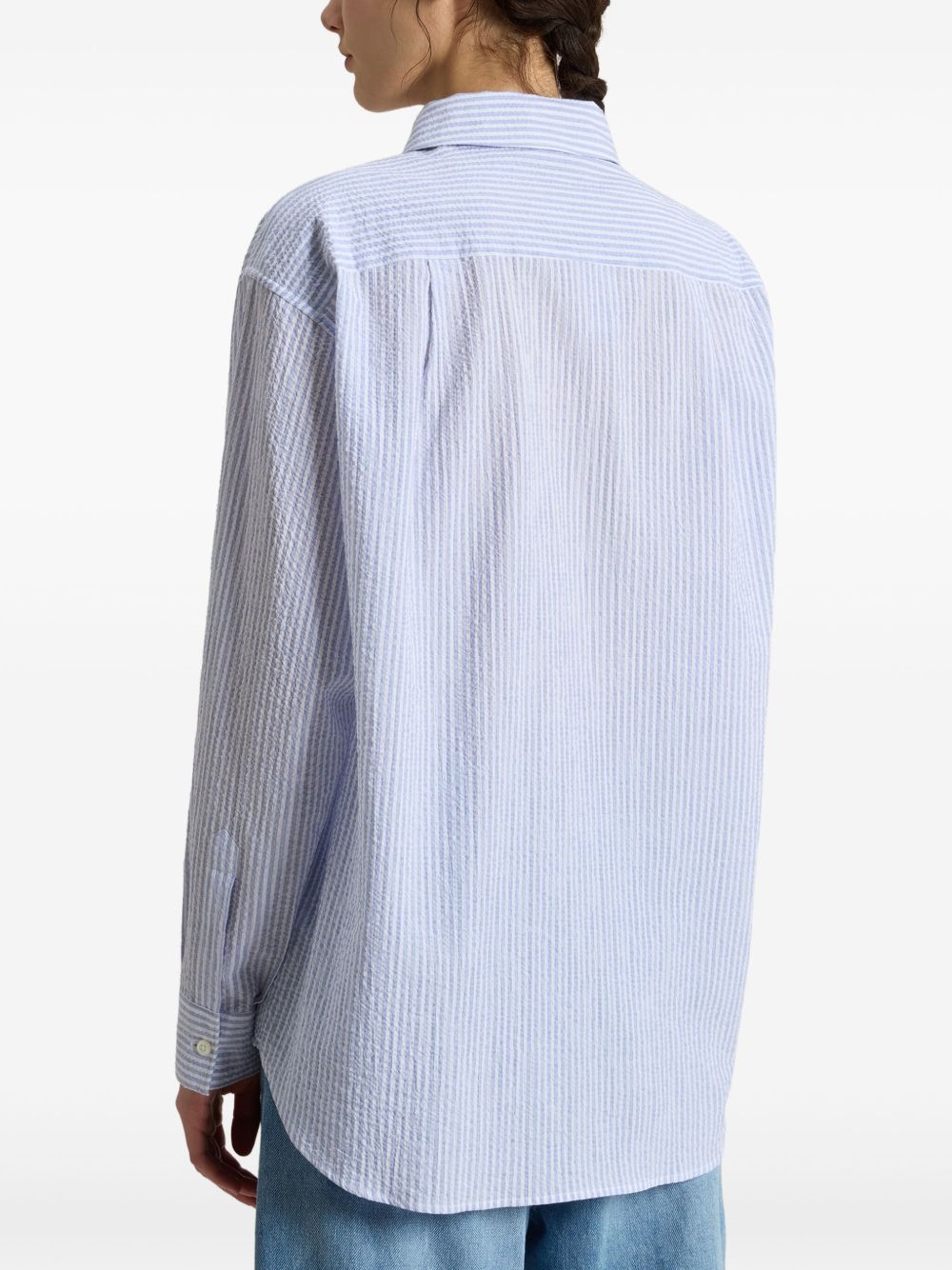 Seersucker cotton shirt