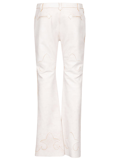 Flare leg trousers