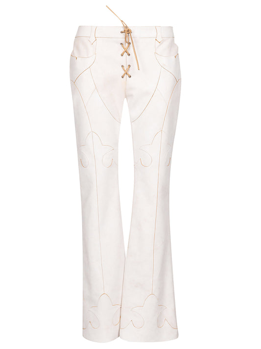 Flare leg trousers