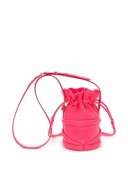 The curve soft leather bucket bag