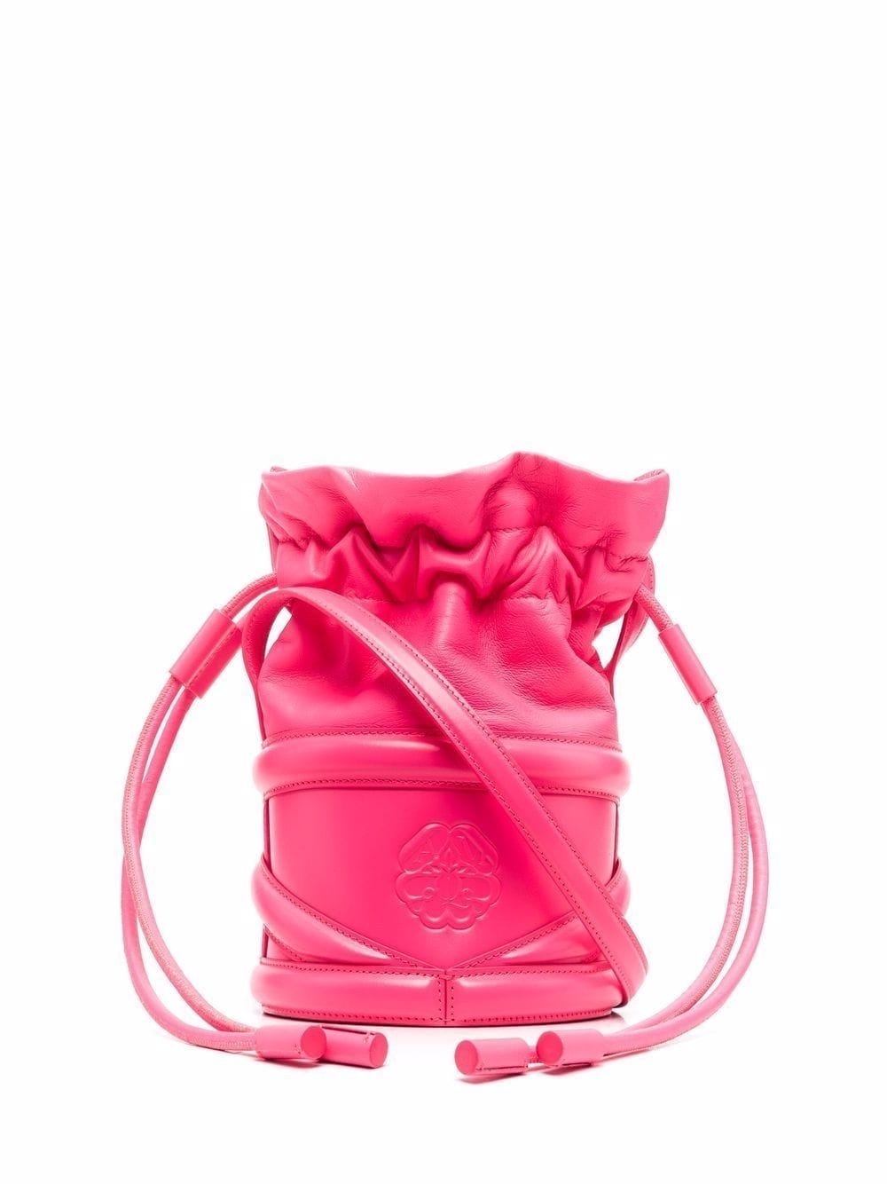 The curve soft leather bucket bag