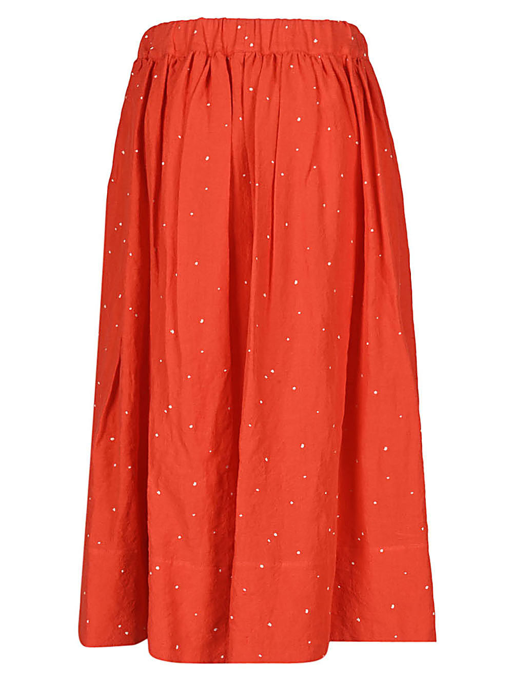 Cotton pois midi skirt